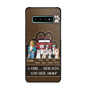 Personalized A Girl Her Dog And Her Jeep Jeep Girl Phonecase Printed NMTKVH23514