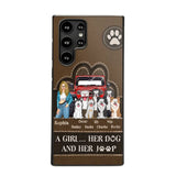 Personalized A Girl Her Dog And Her Jeep Jeep Girl Phonecase Printed NMTKVH23514