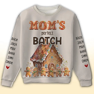 Personalized Mom's Perfect Batch Custom Kid Names Sweater Printed MTHN23571