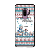 Personalized Grandma's Little Snowmen Custom Kid Names Phonecase Printed MTPN23524