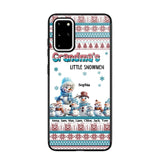 Personalized Grandma's Little Snowmen Custom Kid Names Phonecase Printed MTPN23524