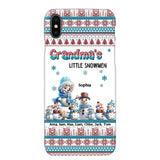 Personalized Grandma's Little Snowmen Custom Kid Names Phonecase Printed MTPN23524