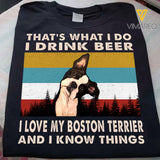 MH BOSTON TERRIER TSHIRT 3D PRINTED FEB-NV01