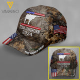 Texas Longhorn CATTLE PEAKED CAP 3D SEP-MA11