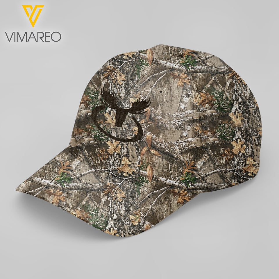 Moose Hunting camouflagePeaked cap 3D NQA