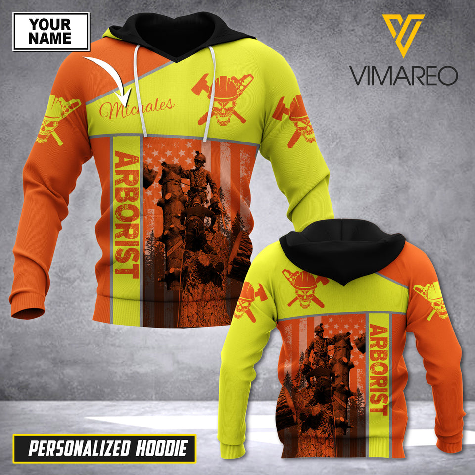 VMAH PERSONALIZED ARBORIST HOODIE 3D PRINTED MAR-MA04