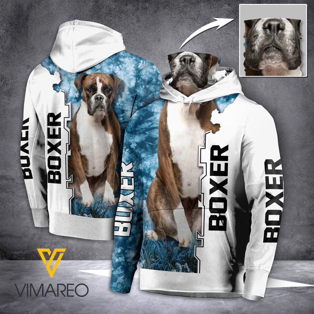 MH BOXER DOG MASK HOODIE 3D PRINTED FEB-MA22