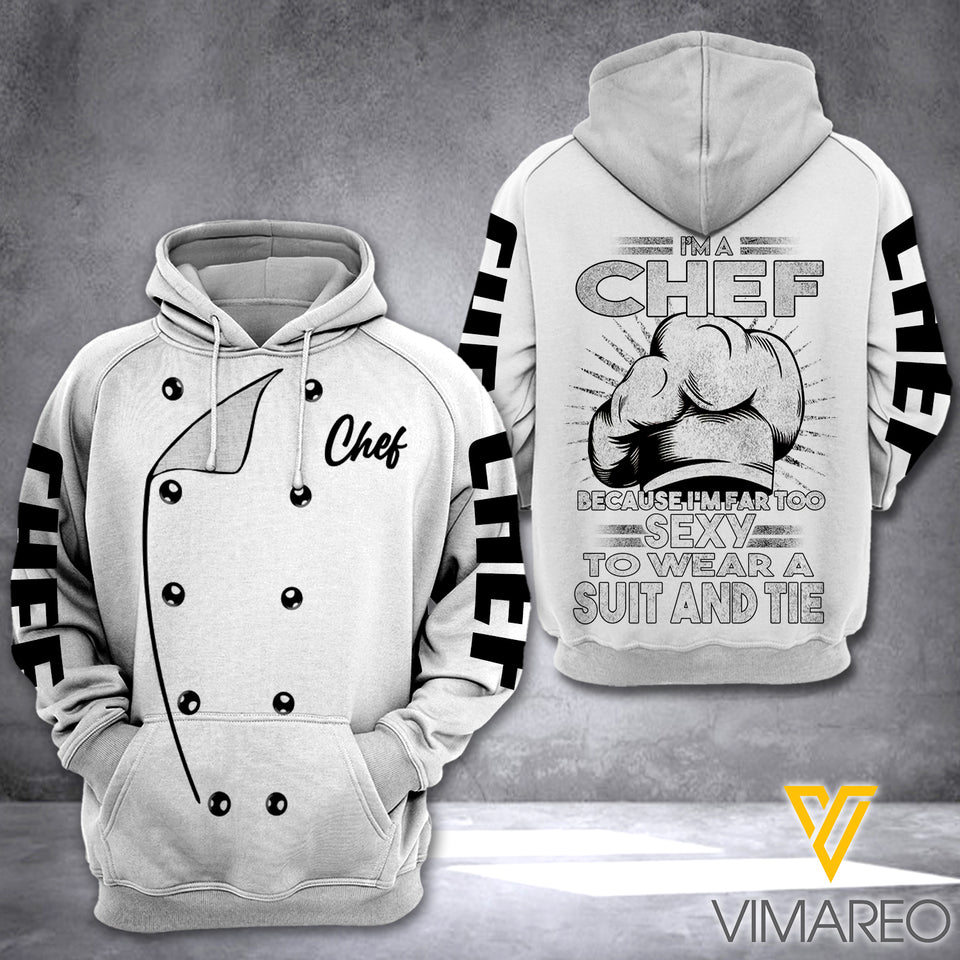 CHEF UNIFORM SUIT HOODIE 3D TPM