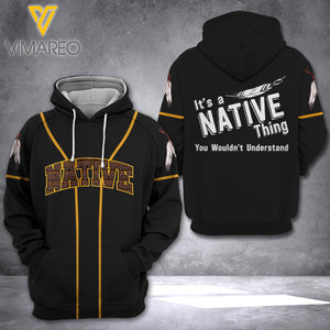 NATIVE THINGS HOODIE/TSHIRT 3D PRINTED NQA