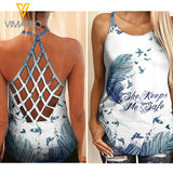 PHN Wild Safe Besties CRISS-CROSS OPEN BACK CAMISOLE TANK TOP