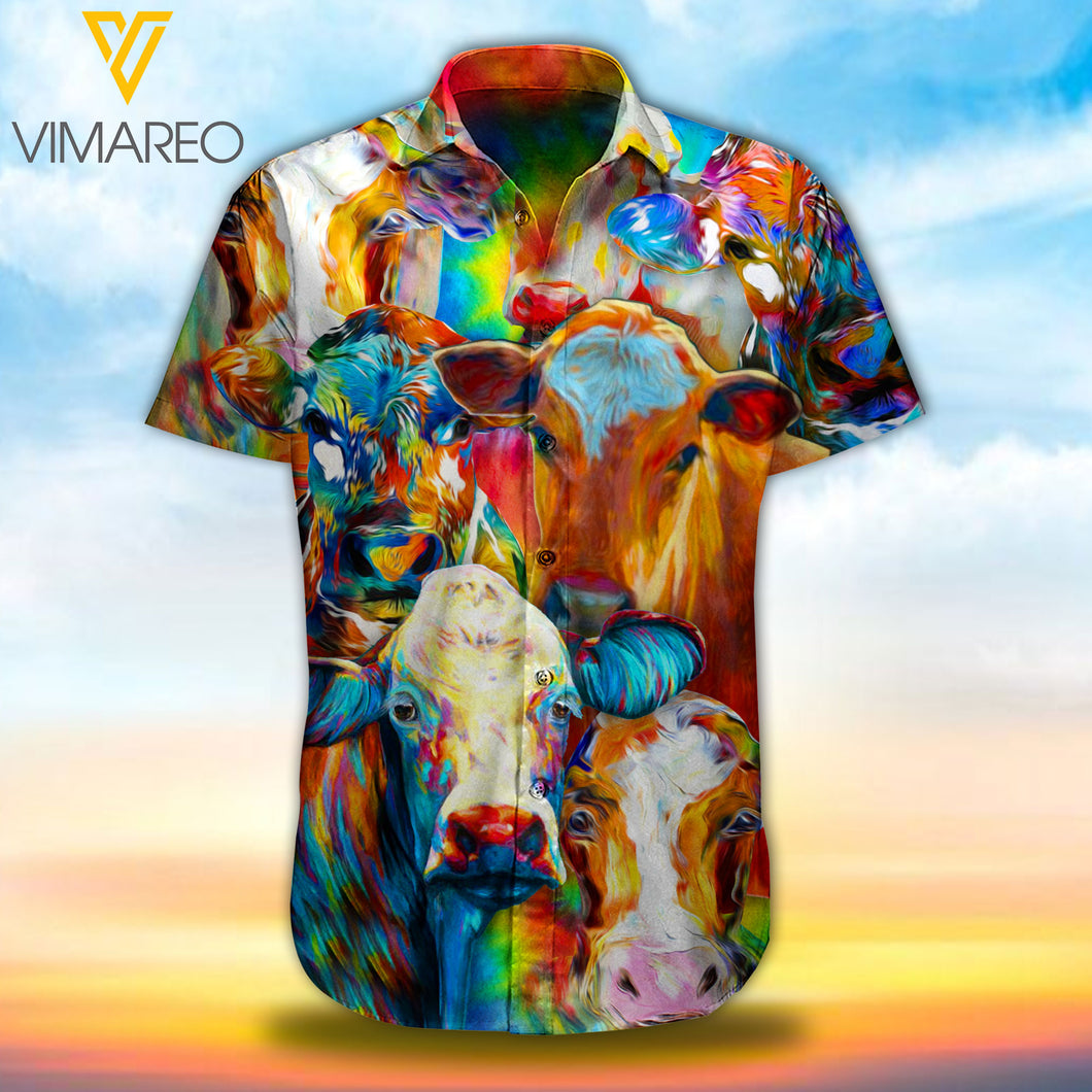 VM Cow 3d hawaii shirt 1003