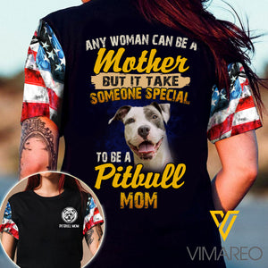 Pitbull Mom 3d Printed Shirt EZT0107