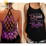 Bestie Criss-Cross Open Back Camisole Tank Top ZQ0104