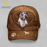 PITBULL DOG MOM PEAKED CAP 3D