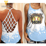 SOFTBALL MOM CRISS-CROSS TANK TOP/LEGGING