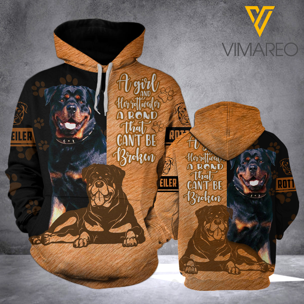 ROTTWEILER HOODIE 3D LC