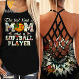 SOFTBALL MOM CRISS-CROSS TANK TOP/LEGGING