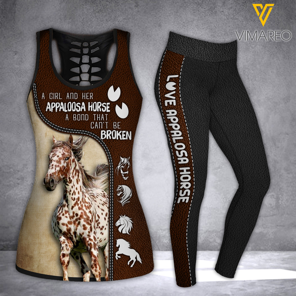 APPALOOSA HORSE COMBO TANK+LEGGING 3D PRINTED LC