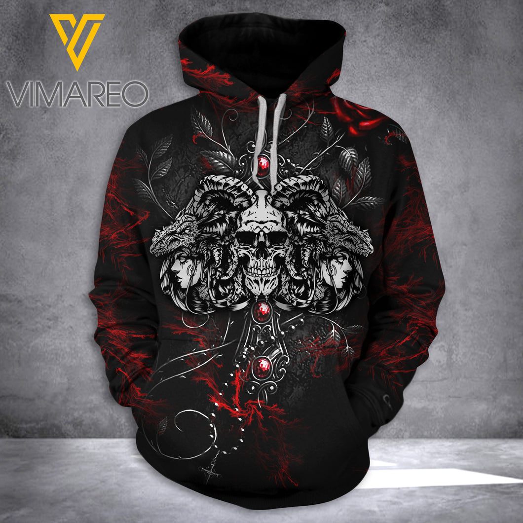 VH SKULL hoodie 3d all print 1802 PDT