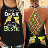 Bestie Criss-Cross Open Back Camisole Tank Top 1603NGBT