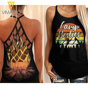 CAMPING BESTIES CRISS-CROSS TANK TOP