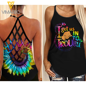 Best Friend  Criss-Cross Open Back Camisole Tank Top AAYY