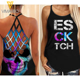 Bestie BTC Criss-Cross Open Back Camisole Tank Top