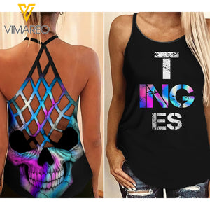 Bestie BTC Criss-Cross Open Back Camisole Tank Top