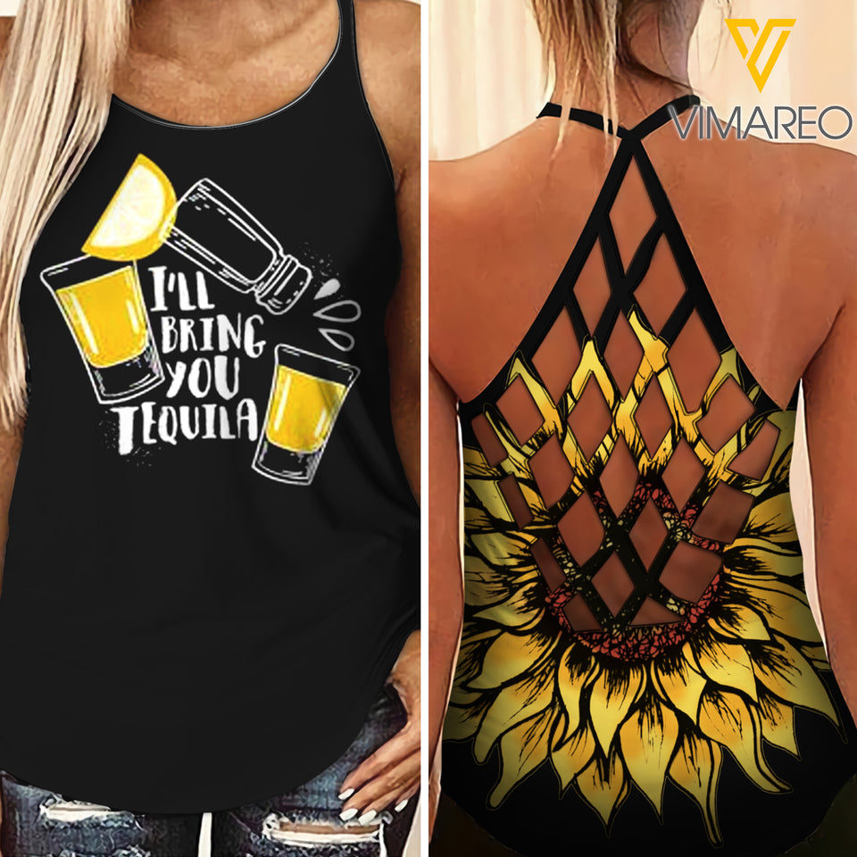 TEQUILA BESTIE CRISS-CROSS OPEN BACK CAMISOLE TANK TOP