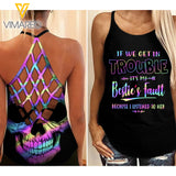 Bestie Criss-Cross Open Back Camisole Tank Top TSK