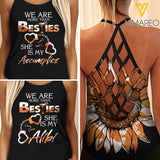 Bestie Criss-Cross Open Back Camisole Tank Top NBCEH2