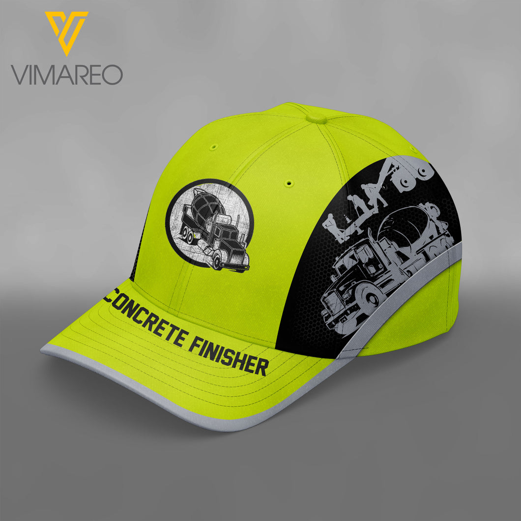 Concrete Finisher 3D printed Peaked cap QSM