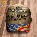 Hereford cattle 3D printed Peaked cap MTX