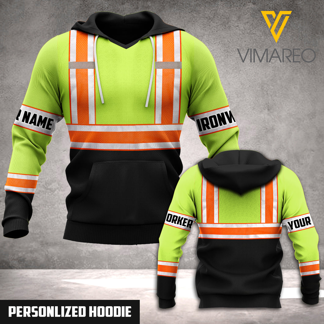 Personalized Ironworker 3D printed hoodie MEU