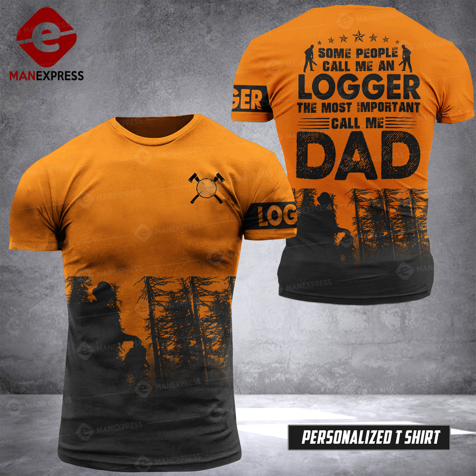 LOGGER DAD T-SHIRT 3D PRINTED LC