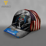 Oklahoma Peaked cap 3D TL093 SKULL