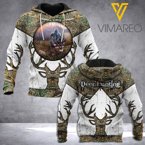 DEER HUNTING UNIFORM CUSTOMIZE HOODIE 3D TPM