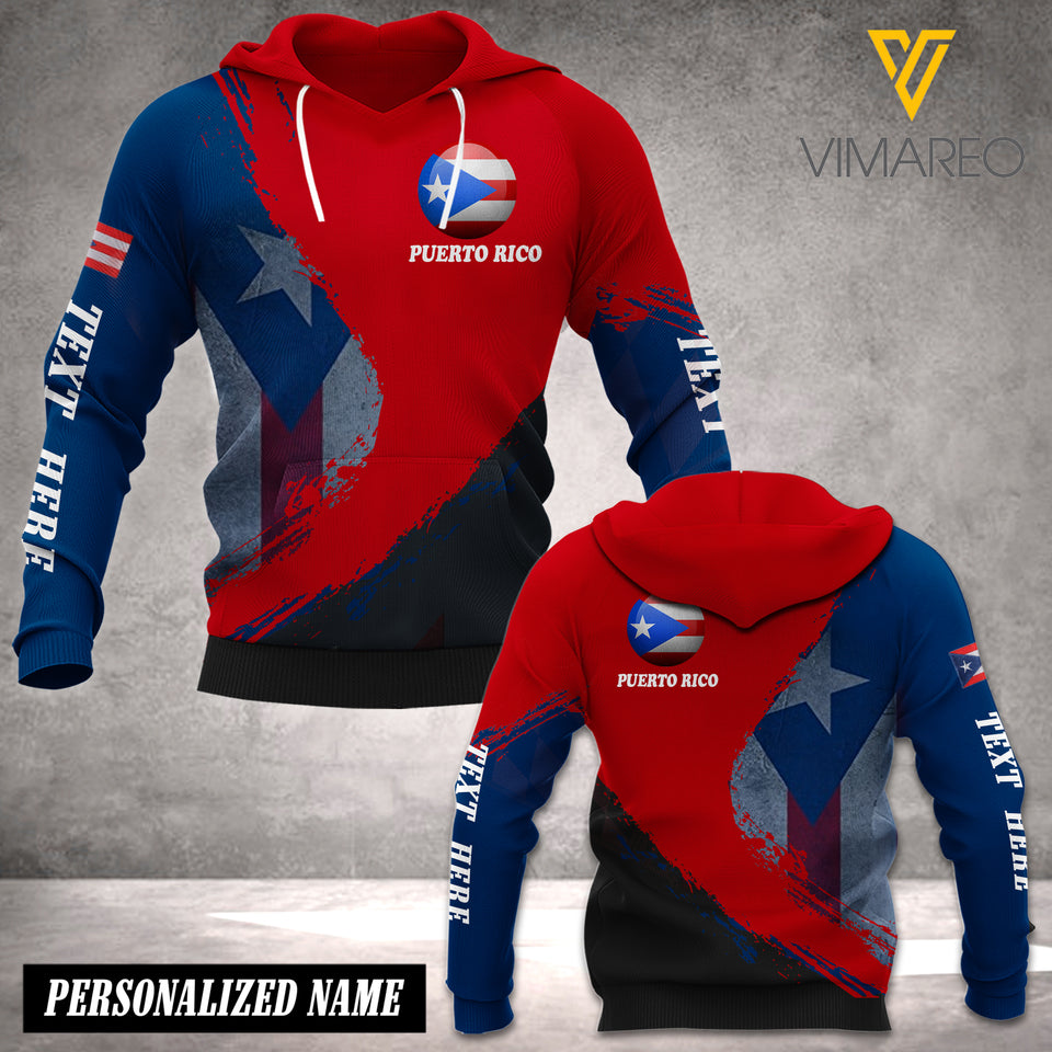 puerto rico CUSTOMIZE HOODIE 3D MTP 242