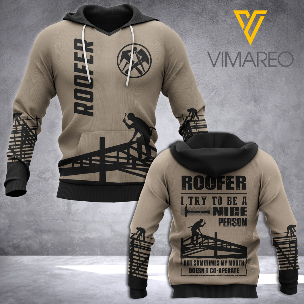 Roofer 3D printed hoodie KSU