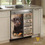 Rottweiler Dog Kitchen Dishwasher Cover