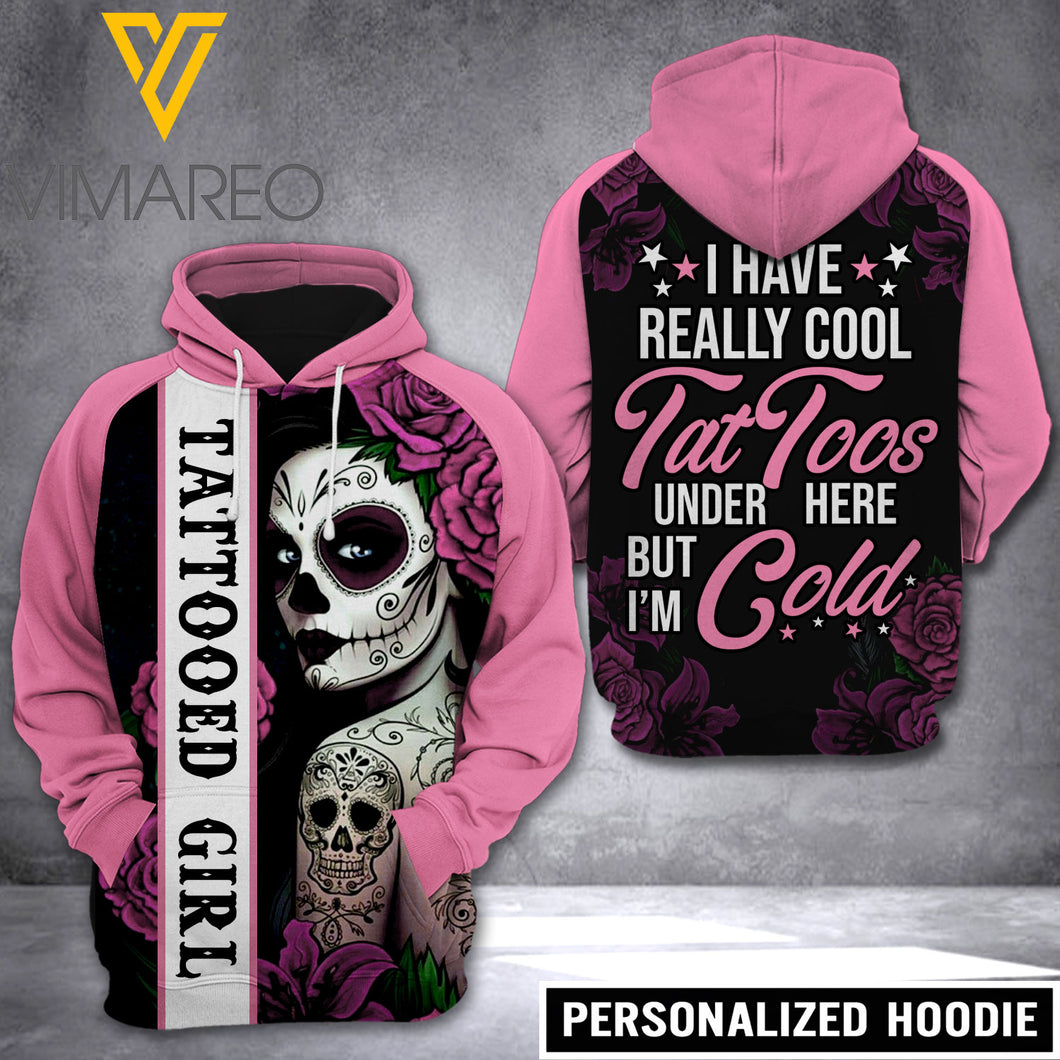 Tattooed Girl HOODIE 3D PRINTED NQA